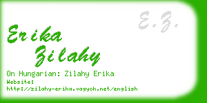 erika zilahy business card